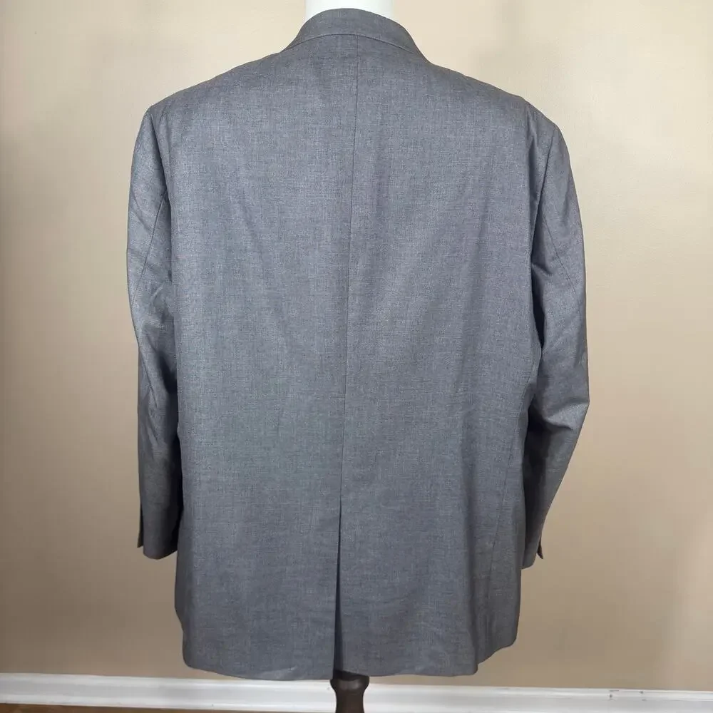 Turnbury Men’s Sport coat Blazer 52R Silk Wool 2 Button Classic Fit